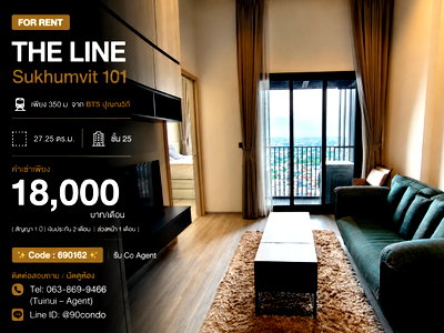 Condos for rent : 🌆 For Rent: THE LINE Sukhumvit 101 | Only 350 m from BTS Punnawithi | Fully Furnished, Ready to Move In @90condo 🌃