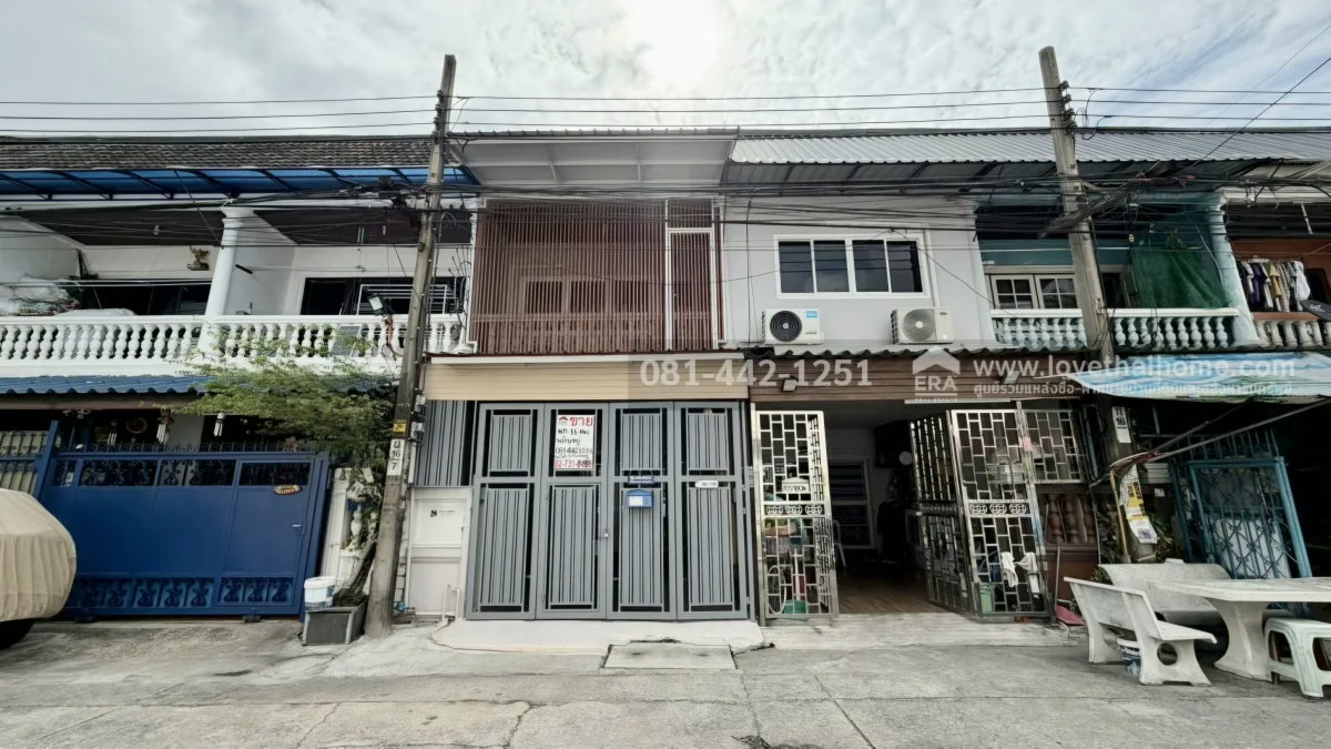 รูป ขายทาวน์เฮ้าส์ 2 ชั้น ถนนสุขุมวิท101/1 ซอยปุณณวิถี23 หมู่บ้านเอื้ออมรสุข3 พื้นที่ 16 ตรว. ใกล้ BTS ปุณณวิถี บ้านพร้อมอยู่ สภาพดีมาก - รูปที่ 2/9