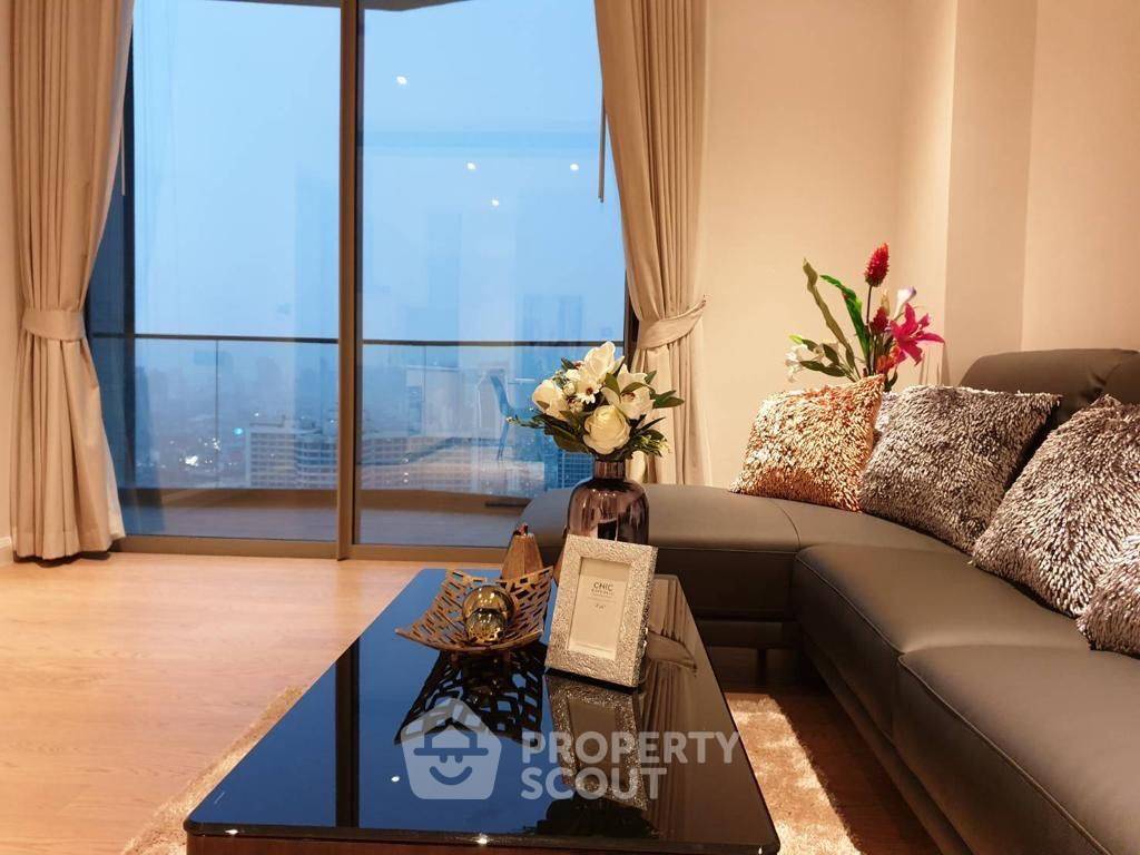 รูป คอนโด 1 ห้องนอน ชั้น 29 ขนาด 61 ตร.ม. ที่ Magnolias Waterfront Residences ใกล้ BTS สะพานตากสิน (ID 2304234) - รูปที่ 2/9