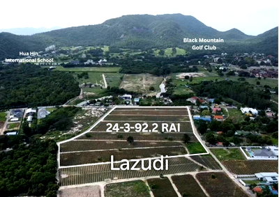 ที่ดิน ม.นานาชาติแสตมฟอร์ด หัวหิน : ที่ดินเปล่า 24 ไร่ วิวภูเขา ทำเลใกล้สนามกอล์ฟ หัวหิน