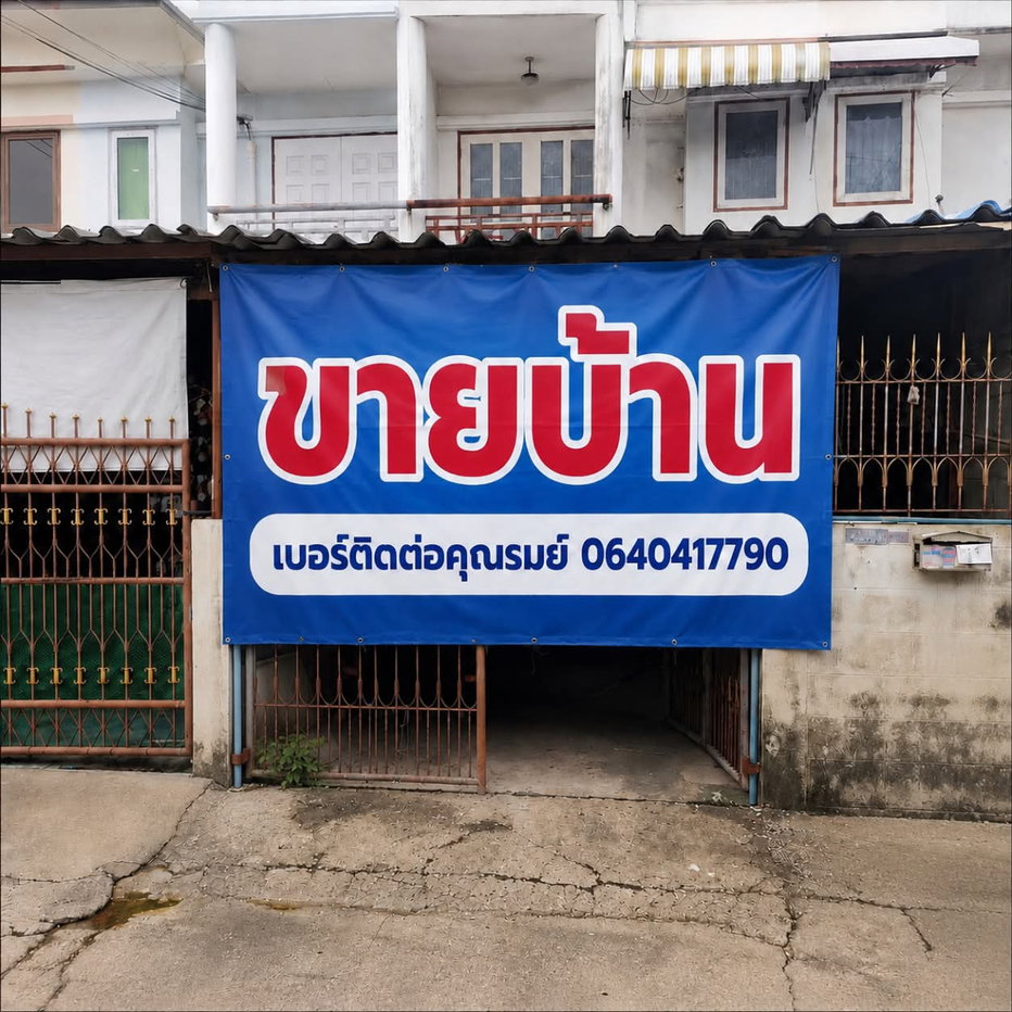 รูป ขายบ้านทาวน์เฮ้าส์ ใกล้ตลาดบางใหญ่ ราคาตามสภาพความเป็นจริง - รูปที่ 1/10