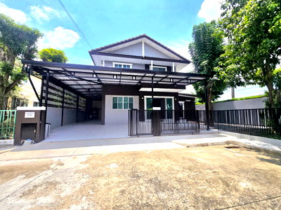 บ้านเดี่ยว ลำลูกกา ปทุมธานี : บ้านเดี่ยว ทำเลดี มุมใน กว้างขวาง แต่งใหม่ สวย หมู่บ้าน พฤกษ์ลดา1 ถนนไสวประชาราษฎร์ ลำลูกกา คลอง4 ลาดสวาย ปทุมธานี ต้นโครงการ