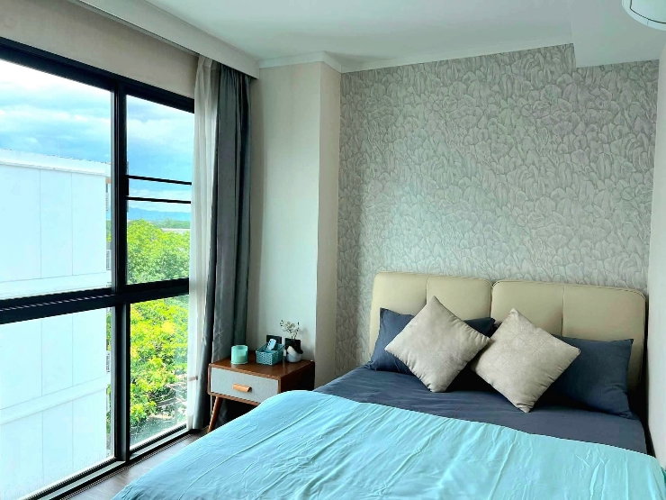 รูป ปล่อยเช่า The one condo พร้อมเฟอร์ฯ #วิวสระว่ายน้ำ ใกล้เซ็นทรัลเฟส , ม.พายัพ , ร.พ.กรุงเทพ , นิมมาน ( 2 นอน 2 น้ำ ) - รูปที่ 5/16