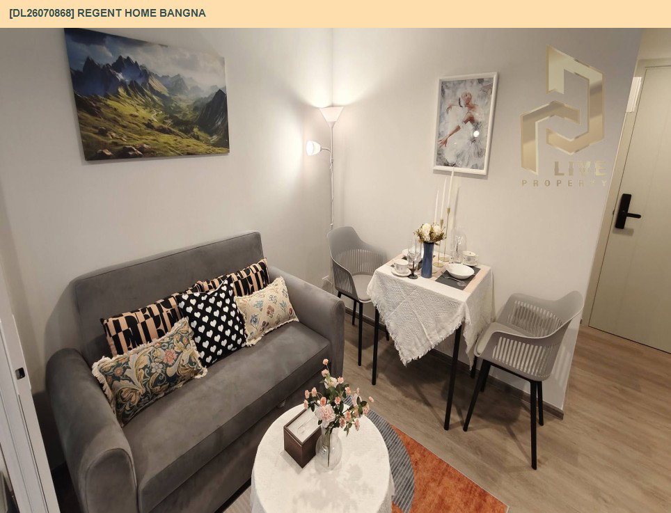 รูป DL26070868 ให้เช่าคอนโด รีเจ้นท์ โฮม บางนา (Regent home bangna) ใกล้ BTS บางนา พร้อมเข้าอยู่ โทรด่วน 0653619502 LineID @952jdxxk - รูปที่ 3/6