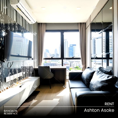 Condos for rent : Rental Condo 💎 Ashton Asoke-Rama 9, 1BR 33.31 sq.m. 25K 🔥 Great Value Unit, Near MRT Rama 9 