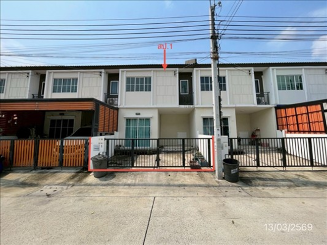 รูป ทาวน์เฮ้าส์ 16.3 ตร.วา บ้านพฤกษา 114/4 เทพารักษ์-เมืองใหม่ฯ โครงการ 3 บางบ่อ สมุทรปราการ 1.9M - รูปที่ 1/14