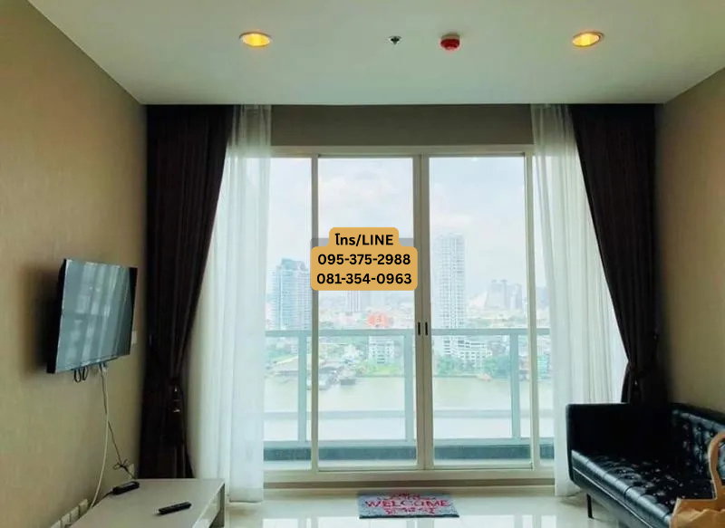 เช่า แม่น้ำ เรสซิเดนท์ | Menam Residences ติด BTS-สะพานตากสิน | Saphan Taksin ติดต่อ LINE/Tel 095-375-2988