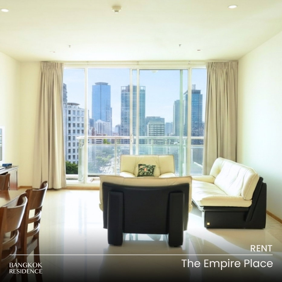 รูป เช่าคอนโด 💙 The Empire Place, 2นอน 114.07ตร.ม. 55k ⭐ ยูนิตใหญ่พิเศษ ใกล้ BTS ช่องนนทรี  - รูปที่ 1/8