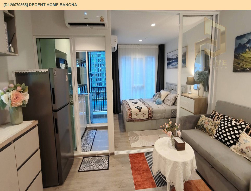 รูป DL26070868 ให้เช่าคอนโด รีเจ้นท์ โฮม บางนา (Regent home bangna) ใกล้ BTS บางนา พร้อมเข้าอยู่ โทรด่วน 0653619502 LineID @952jdxxk - รูปที่ 2/6