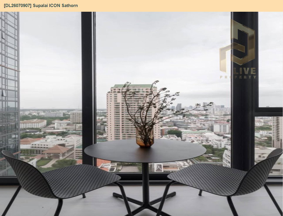 รูป DL26070907 ให้เช่าคอนโด ศุภาลัย ไอคอน สาทร (Supalai ICON Sathorn) ใกล้ MRT สีลม พร้อมเข้าอยู่ โทรด่วน 0653619502 LineID @952jdxxk - รูปที่ 8/8