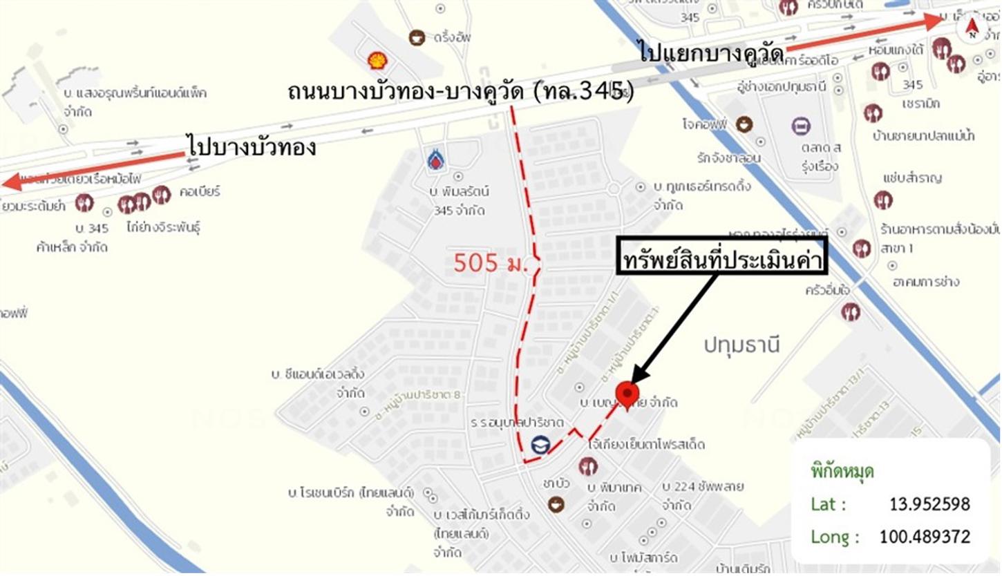 รูป ทาวน์เฮ้าส์ 36 ตร.วา บ้านปาริชาต เมืองปทุมธานี ปทุมธานี 2.2M - รูปที่ 13/14