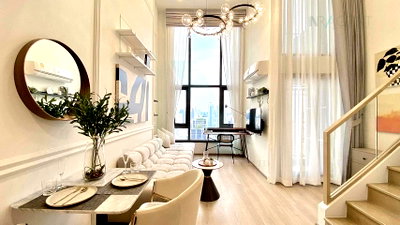 Condos for rent : 🎊 For Rent Condo LIFE RAMA 4-ASOKE Building 1, Floor 35,Duplex, Room size 40 sqm