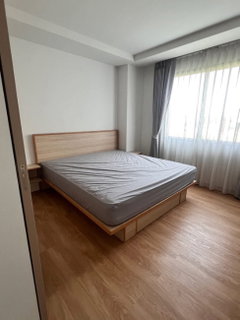 รูปภาพ V Condo Salaya, Building V10, 3rd floor, corner unit for rent. Living room has windows for natural light. Ready to move in.