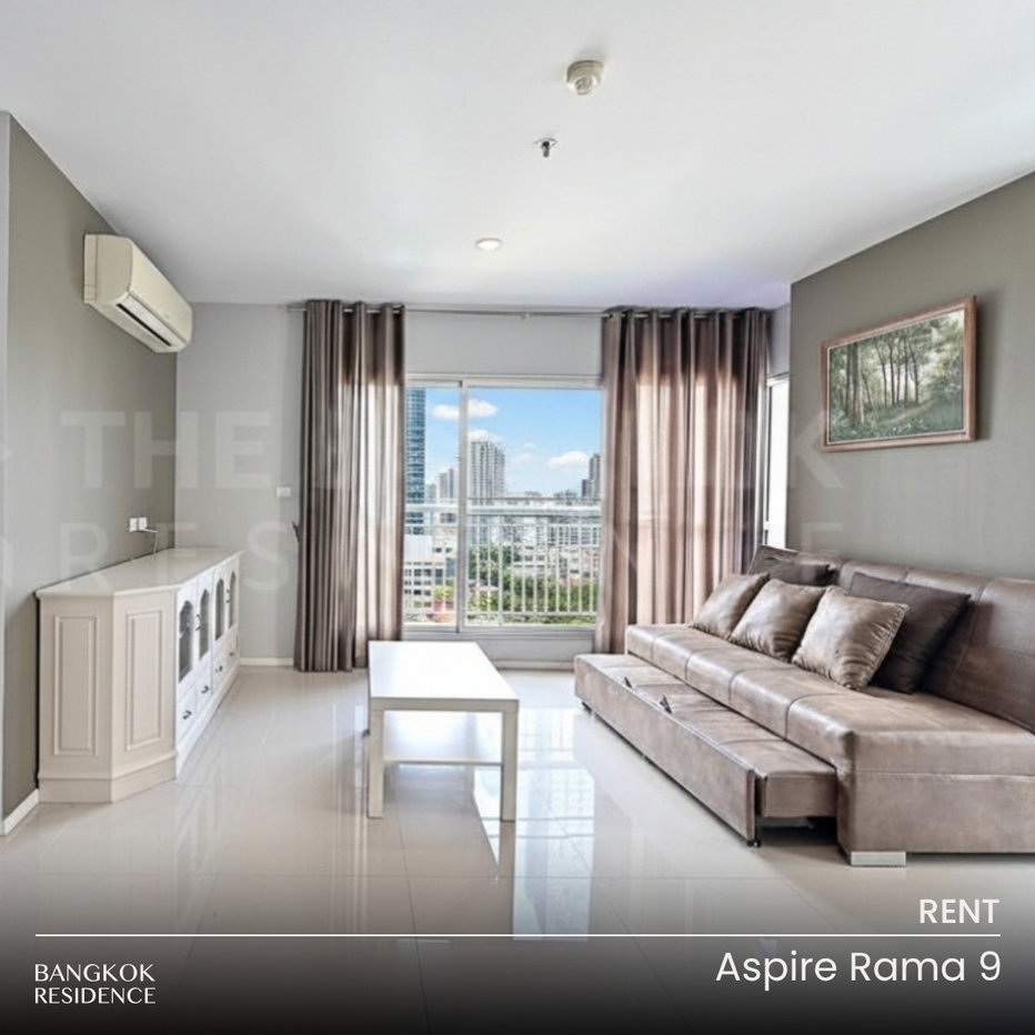 รูป เช่าคอนโด 🌃 Aspire Rama 9 2นอน 66ตร.ม. 25k 🌠 ยูนิตวิวสวย ใกล้ MRT พระราม 9 - รูปที่ 1/10
