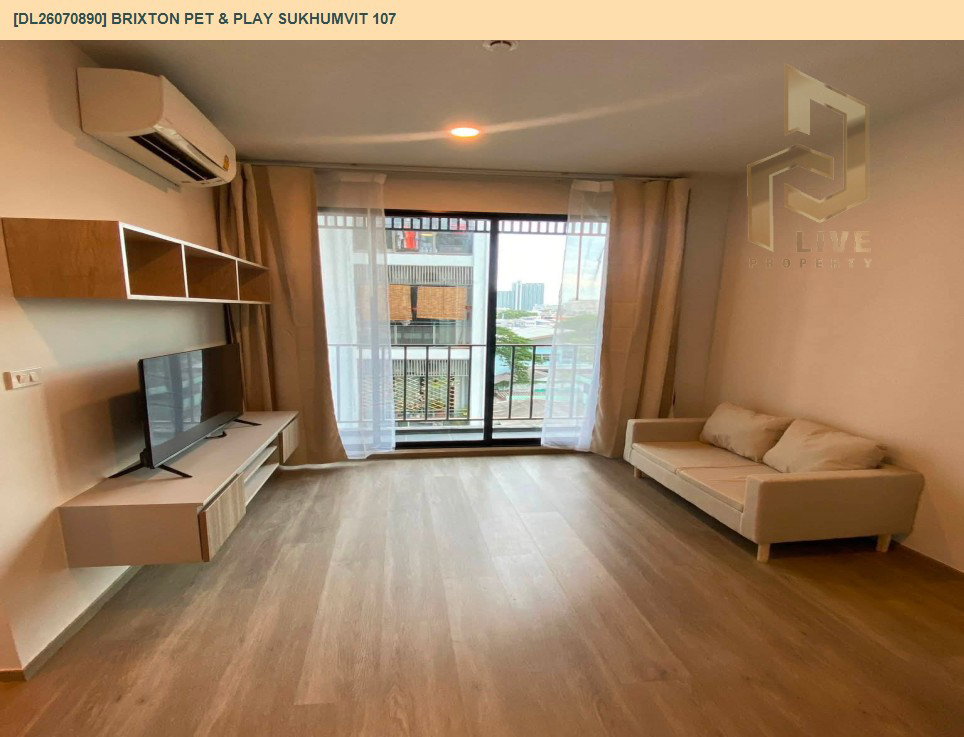 รูป DL26070890 ให้เช่าคอนโด บริกซ์ตัน เพ็ทแอนด์เพลย์ สุขุมวิท107 (BRIXTON Pet & Play Sukhumvit 107) ใกล้ BTS แบริ่ง พร้อมเข้าอยู่ โทรด่วน 0614453194 LineID @952jdxxk - รูปที่ 3/11