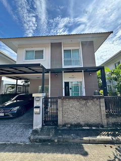 ขายบ้านแฝด โครงการ บ้านริมสวน ซีนเนอรี บางนา-สุวรรณภูมิ 2 ชั้น 3 ห้องนอน 3 ห้องน้ำ