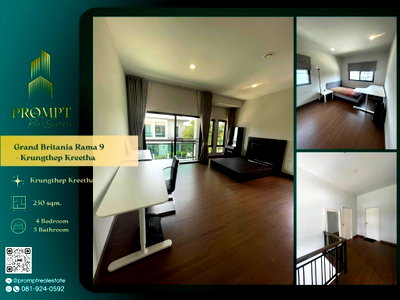 เช่าบ้านเดี่ยว กรุงเทพมหานคร : GH01356 - Grand Britania Rama 9 - Krungthep Kreetha :  Krungthep Kreetha