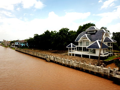 Houses for rent : House for rent, Chao Phraya Riverfront, Wat Tha It, Nonthaburi