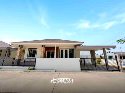 Houses for sale รร.วัดคุ้งนารี :  Single-Storey Modern Corner House for Sale – Thipphirum Project, Tha Pho Subdistrict, Mueang Phitsanulok, Phitsanulok Province