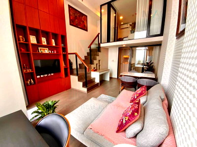 Condos for rent : 🚩 For Rent Condo PARK ORIGIN RATCHATHEWI Building 1, Floor 20,Duplex, Room size 47 sqm