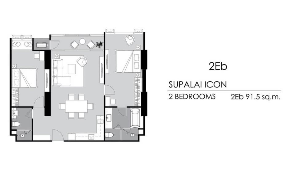 รูป ND1004 🏢ให้เช่า Supalai ICON Sathorn  ห้องใหม่  พร้อมเข้าอยู่ 🌳 - รูปที่ 10/10
