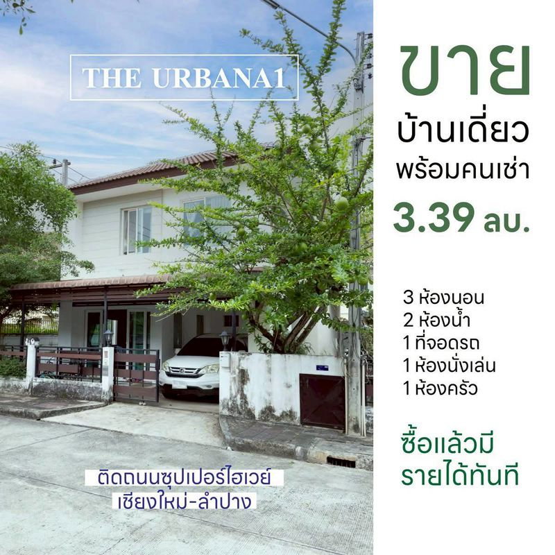 รูป ขายด่วน! บ้านทำเลศักยภาพ "ดิเออบาน่า 1" ติดถนนใหญ่ พร้อมผู้เช่า ผลตอบแทนดี ☎️T. 063-664-9056 - รูปที่ 1/9