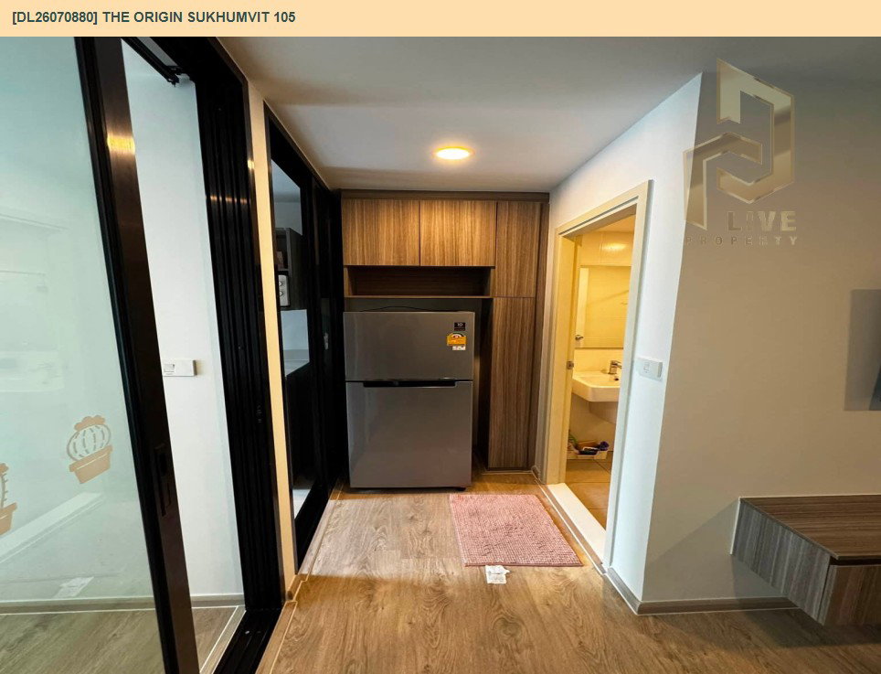รูป DL26070880 ให้เช่าคอนโด ดิ ออริจิ้น สุขุมวิท 105 (The Origin Sukhumvit 105) ใกล้ BTS แบริ่ง พร้อมเข้าอยู่ โทรด่วน 0614453194 LineID @952jdxxk - รูปที่ 7/8