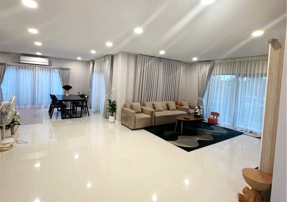 รูป [ให้เช่า] หมู่บ้าน เซนโทร บางบอน / 4 ห้องนอน 5 ห้องน้ำ / 110 ตรว. 300 ตรม. **85,000** บ้านเดี่ยวหลังใหญ่ตกแต่งสวย เฟอร์นิเจอร์และเครื่องใช้ไฟฟ้าครบชุด - รูปที่ 13/14