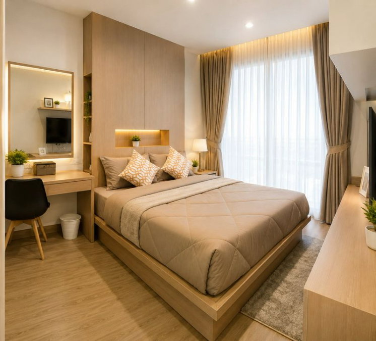 รูป ขายคอนโดศรีราชา The Sky ห้องตกแต่งสวย พร้อมเฟอร์ ทำเลสะดวก - รูปที่ 3/5