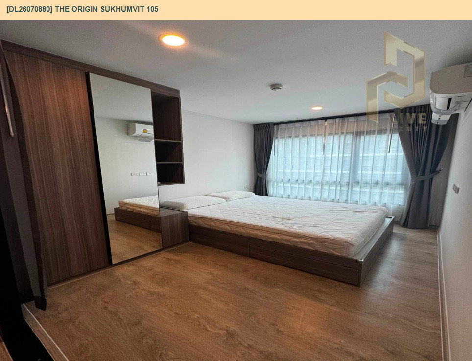 รูป DL26070880 ให้เช่าคอนโด ดิ ออริจิ้น สุขุมวิท 105 (The Origin Sukhumvit 105) ใกล้ BTS แบริ่ง พร้อมเข้าอยู่ โทรด่วน 0614453194 LineID @952jdxxk - รูปที่ 2/8