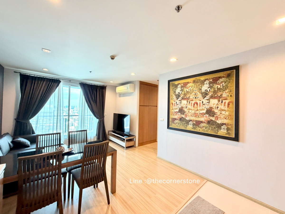 picture Ready to move in "𝐑𝐡𝐲𝐭𝐡𝐦 𝐑𝐚𝐭𝐜𝐡𝐚𝐝𝐚-𝐇𝐮𝐚𝐢𝐤𝐡𝐰𝐚𝐧𝐠“ 2 Bed 2 Bath Size 66 Sq.m. Near MRT-Huaikhwang - 4/17
