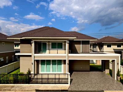 Houses for sale Phayao University : For Sale | Modern 2-Storey House in Luxury Gated Community Near Chiang Mai City