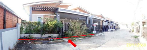 บ้านเดี่ยว 41.3 ตร.วา ND วิลเลจ ปลวกแดง - คลองกรำ ปลวกแดง ระยอง 2.3M