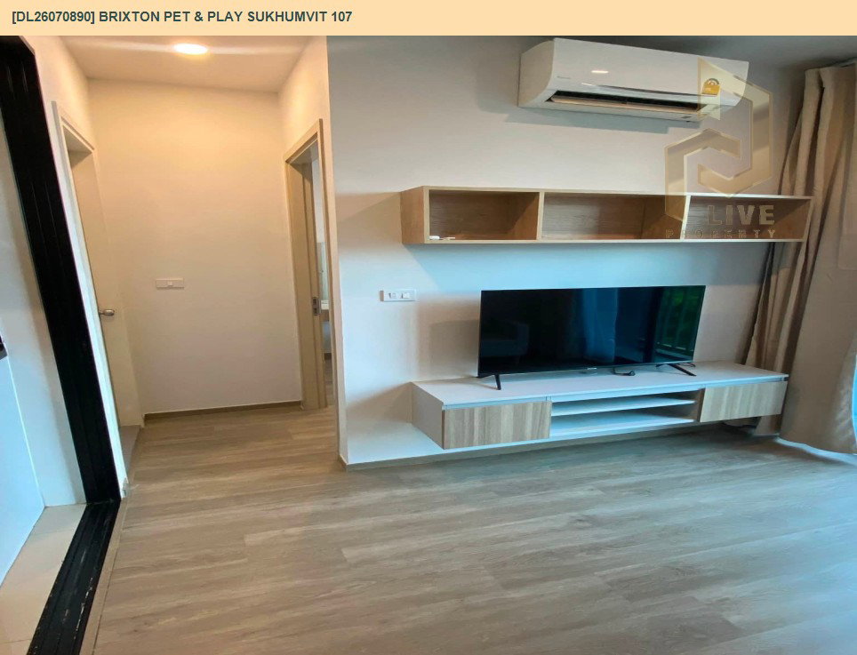 รูป DL26070890 ให้เช่าคอนโด บริกซ์ตัน เพ็ทแอนด์เพลย์ สุขุมวิท107 (BRIXTON Pet & Play Sukhumvit 107) ใกล้ BTS แบริ่ง พร้อมเข้าอยู่ โทรด่วน 0614453194 LineID @952jdxxk - รูปที่ 4/11