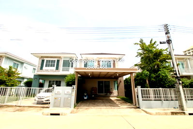 บ้านแฝด ม.นอร์ทกรุงเทพ วิทยาเขตรังสิต : ขายบ้านแฝด 2 ชั้น หมู่บ้าน วิลลาจจิโอ รังสิต คลอง2 คลองหลวง นครนายก ปทุมธานี 36.3 ตร.ว บ้านใหม่อยู่น้อยสภาพดี มีตกแต่งต่อเติม