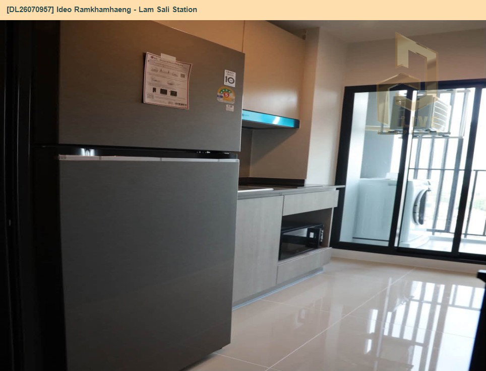 รูป DL26070957 ให้เช่าคอนโด ไอดีโอ รามคำแหง - ลำสาลี สเตชั่น (Ideo Ramkhamhaeng - Lam Sali Station) ใกล้ AIRPORT RAIL LINK หัวหมาก พร้อมเข้าอยู่ โทรด่วน 0653619502 LineID @952jdxxk - รูปที่ 3/6