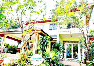 Land for sale Prawet : Single house for sale near Suan Luang Rama 9, shady atmosphere