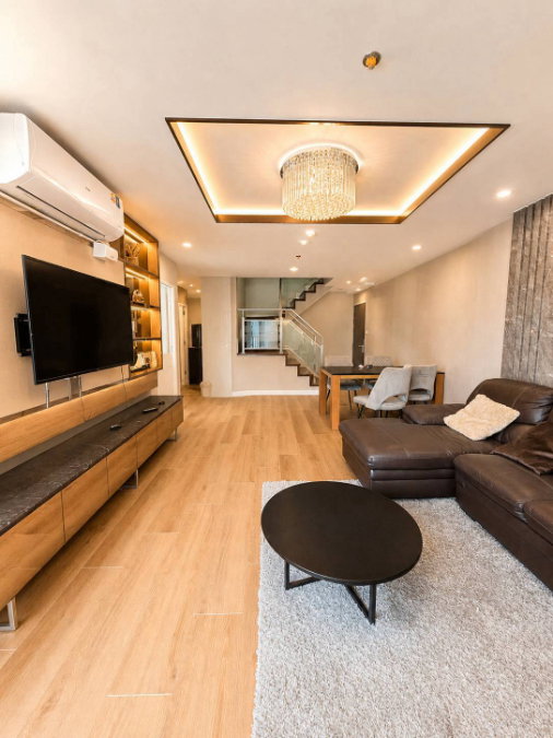 รูป ✨ห้องใหญ่ Duplex อยู่สบายพร้อมอยู่! • Belle Rama 9 3นอน3น้ำ 108ตร.ม. ชั้นสูง • 🚆ใกล้ MRT+เซ็นทรัล • เช่า 98K นัดชมห้องฟรี!📲 - รูปที่ 2/9