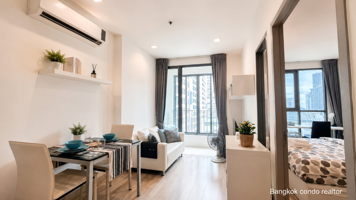 รูป 🌼 ให้เช่า IDEO Mobi สุขุมวิท 81 ใกล้ BTS อ่อนนุช พร้อมเข้าอยู่ | Fully Furnished | Line: @rent2022 | A11951 - รูปที่ 3/8