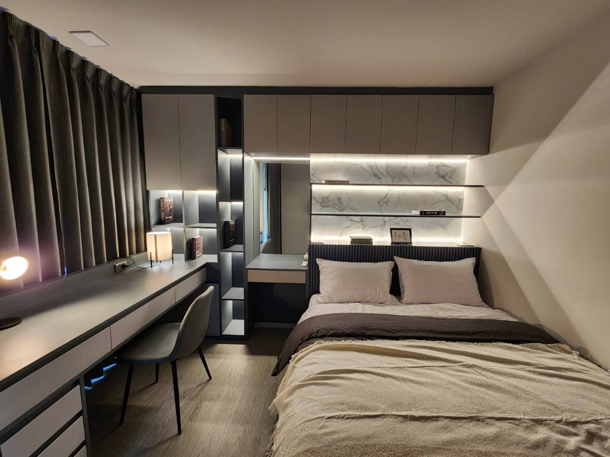 รูป 🐳 ขาย kave Island ห้อง 1 bed plus (2 ห้องนอน) พท 38 ตรม. 3 50 ลบ.ตึก C ชั้น 5 ห้องมุม วิวสระฝั่ง Caribbian  - รูปที่ 4/20