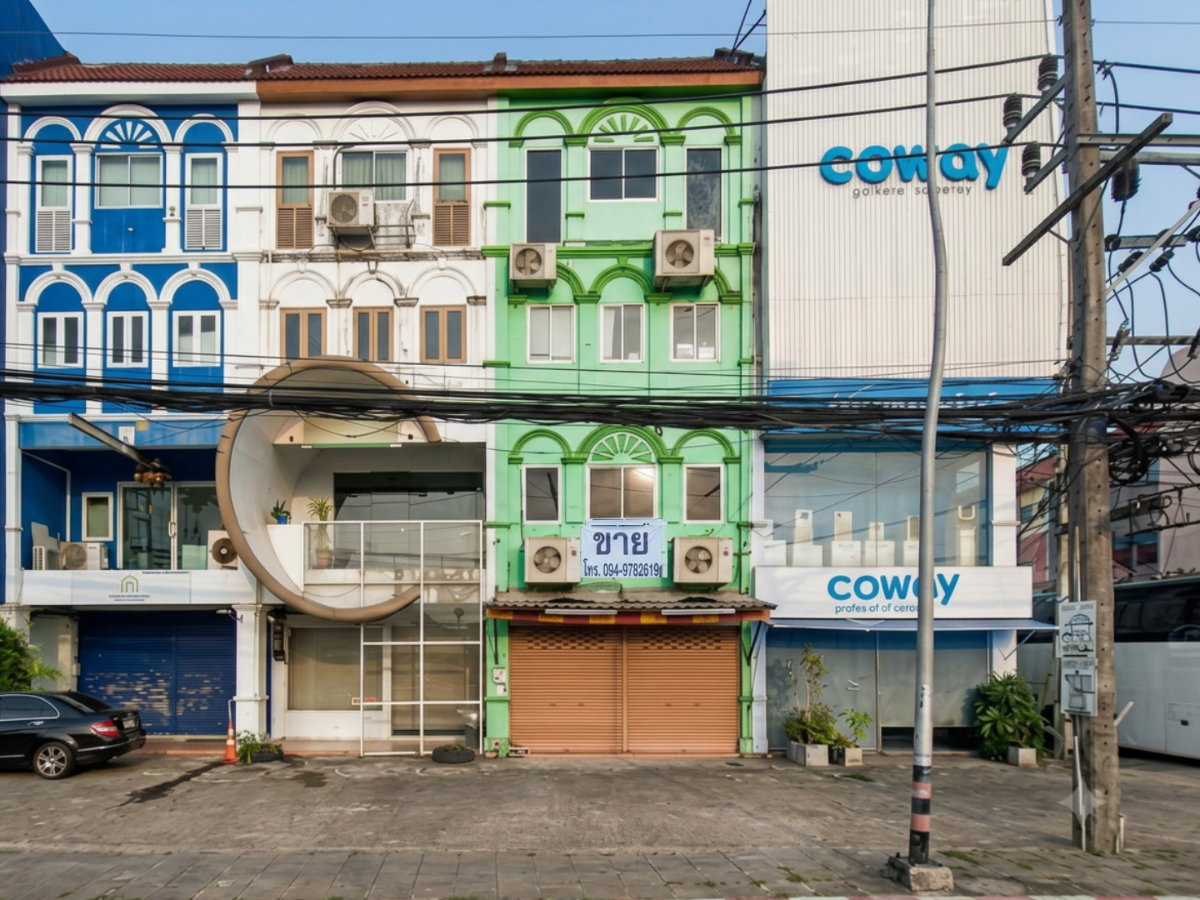 รูป ขายอาคารพาณิชย์ 4 ชั้น ติดถนนบายพาส - รูปที่ 1/11