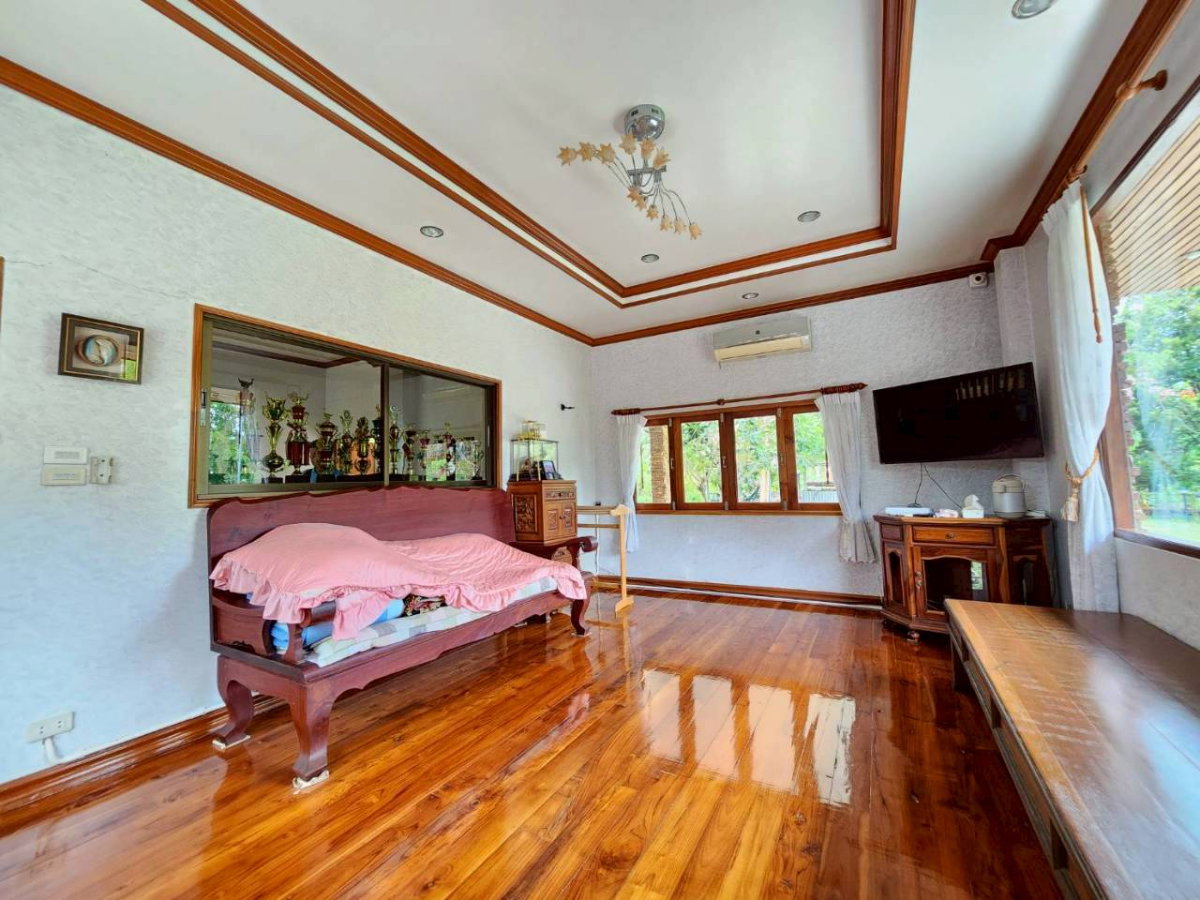 รูป ขายที่ดินพร้อมบ้านไม้สัก สไตล์รีสอร์ท เนื้อที่ 6:2:88ไร่ - รูปที่ 8/38