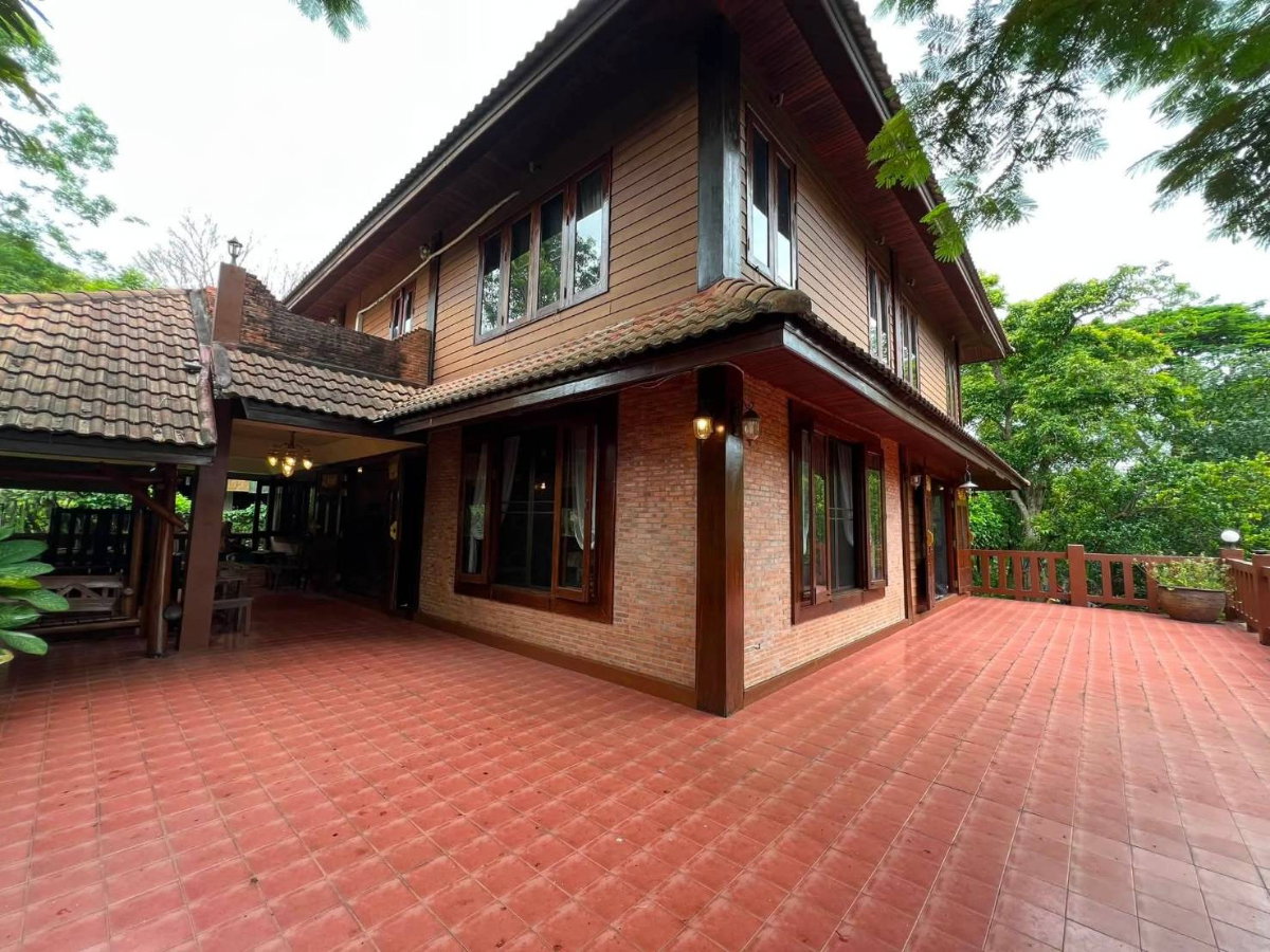 รูป ให้เช่าบ้านทรงไทย 3 ชั้น ท่ามกลางธรรมชาติ บนดอยบ้านปง อำเภอหางดง เชียงใหม่ (R1352) T.0946511456 - รูปที่ 22/28