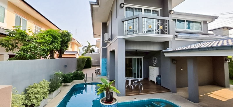 picture Pool Villa for Rent Jomtien Chaiyaphruek 4 Bedroom Private Pool - 1/16