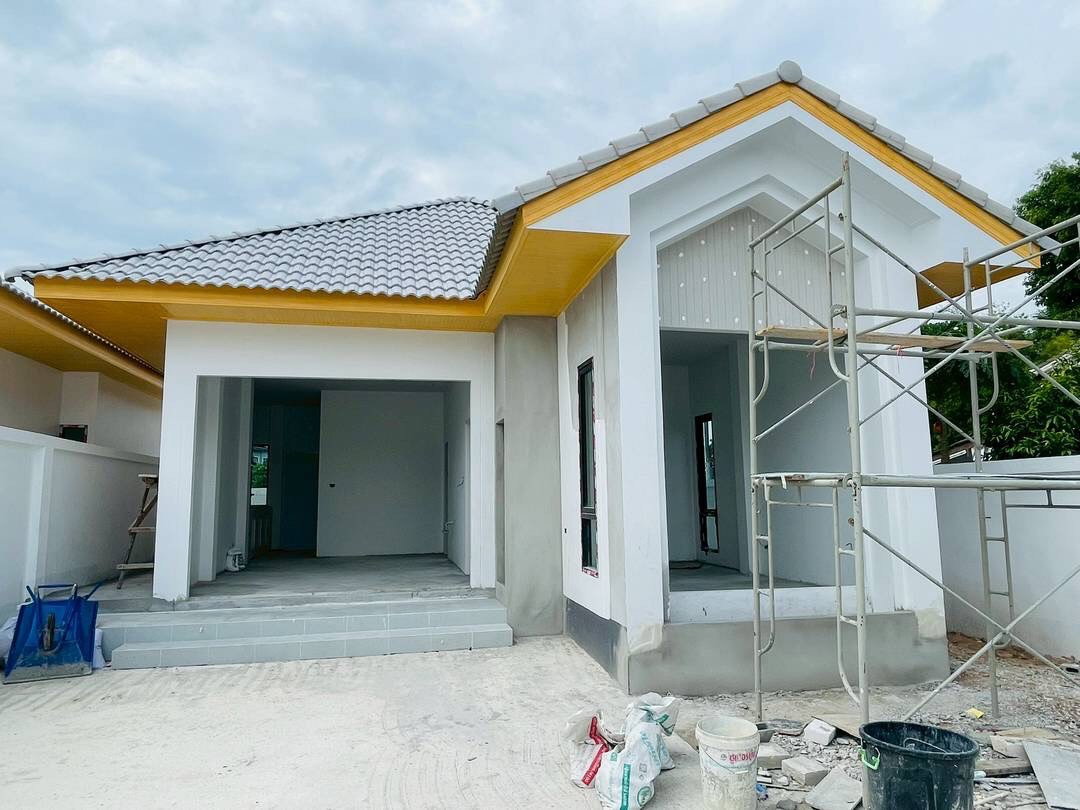 for sale in Sakho-Sriracha, 45 sq.wa., newly built. Only 2 houses available‼️ Soi Rong Nam Phrik-Bo Hin 2.