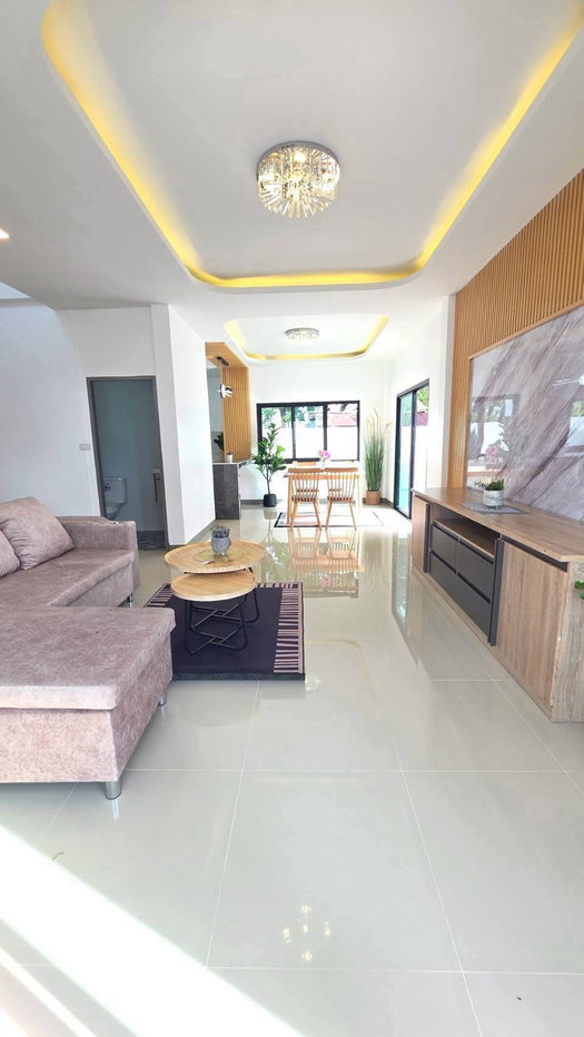 รูป บ้านเดี่ยว หลังใหญ่ กว้างขวาง แต่งใหม่ หมู่บ้านพนาสนธิ์การ์เด้นโฮม2 ถ.เลียบวารี79 หนองจอก เฟอร์นิเจอร์สวยพร้อมอยู่ - รูปที่ 6/18