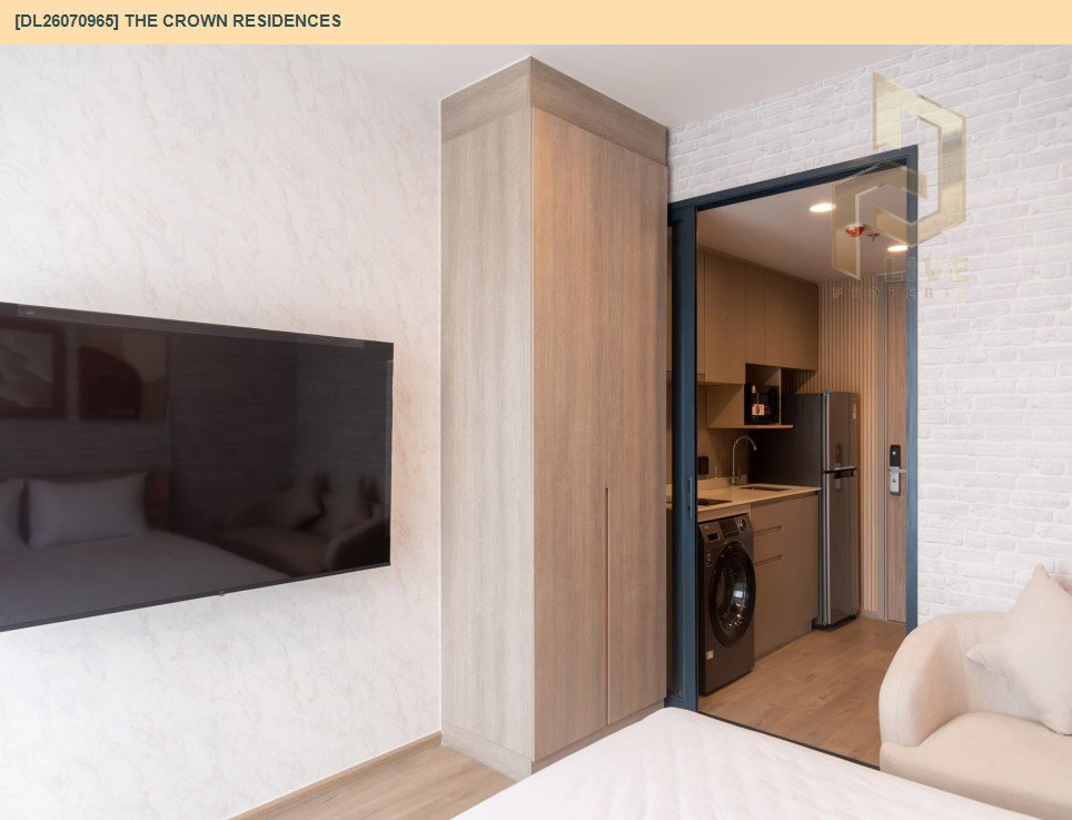 รูป DL26070965 ให้เช่าคอนโด เดอะ คราวน์ เรสซิเดนท์เซส (The Crown Residences) ใกล้ - พร้อมเข้าอยู่ โทรด่วน 0638692663 LineID @952jdxxk - รูปที่ 5/7