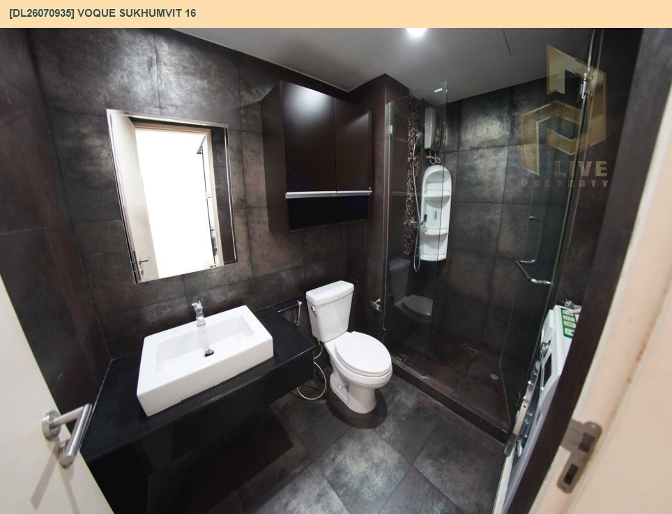 รูป DL26070935 ขายคอนโด โว๊ค สุขุมวิท 16 (Voque Sukhumvit 16) ใกล้ BTS อโศก พร้อมเข้าอยู่ โทรด่วน 0638692663 LineID @952jdxxk - รูปที่ 12/13