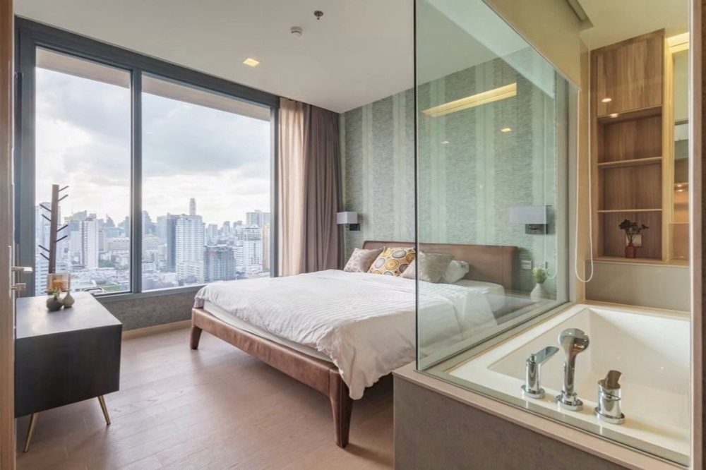 รูป ขาย -เช่าด่วน !! The Esse Asoke, 1 นอน, 1 น้ำ, วิวเมือง, ชั้นสูง 24++, มีอ่างอาบน้ำ !! Code C20221210631 แต่งครบ, พร้อมเข้าอยู่, ราคาพิเศษ!!📣📣 - รูปที่ 5/6