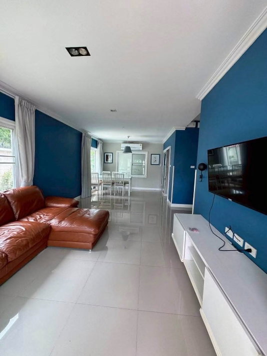 รูป 🏡 บ้านให้เช่า บ้านเดี่ยว 2 ชั้น ** แปลงมุม ** ในโครงการคุณภาพ ใกล้สนามบินเชียงใหม่ โซนแม่เหียะ บรรยากาศเงียบสงบ ปลอดภัย รปภ. 24 ชม. - รูปที่ 3/17